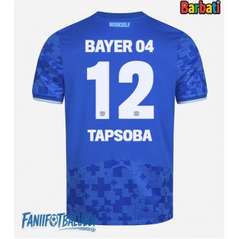 Bayer Leverkusen Edmond Tapsoba #12 Tricou Fotbal Replică 2025-26 Barbati Treilea